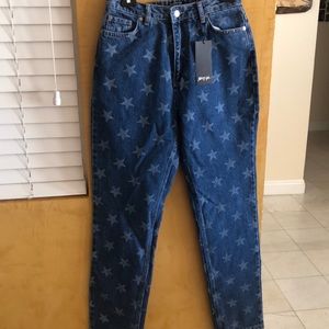 Nasty gal festive jeans in size 6